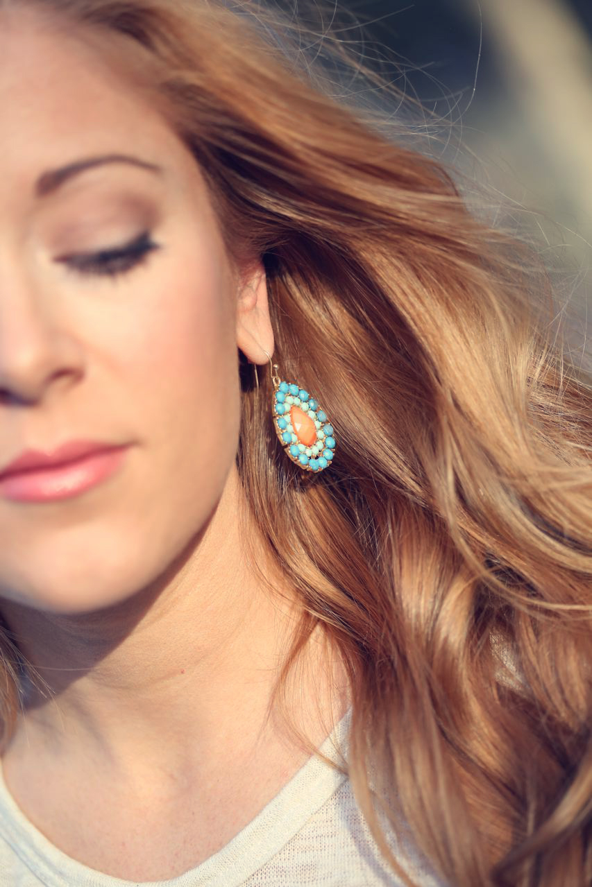 turquoise earring