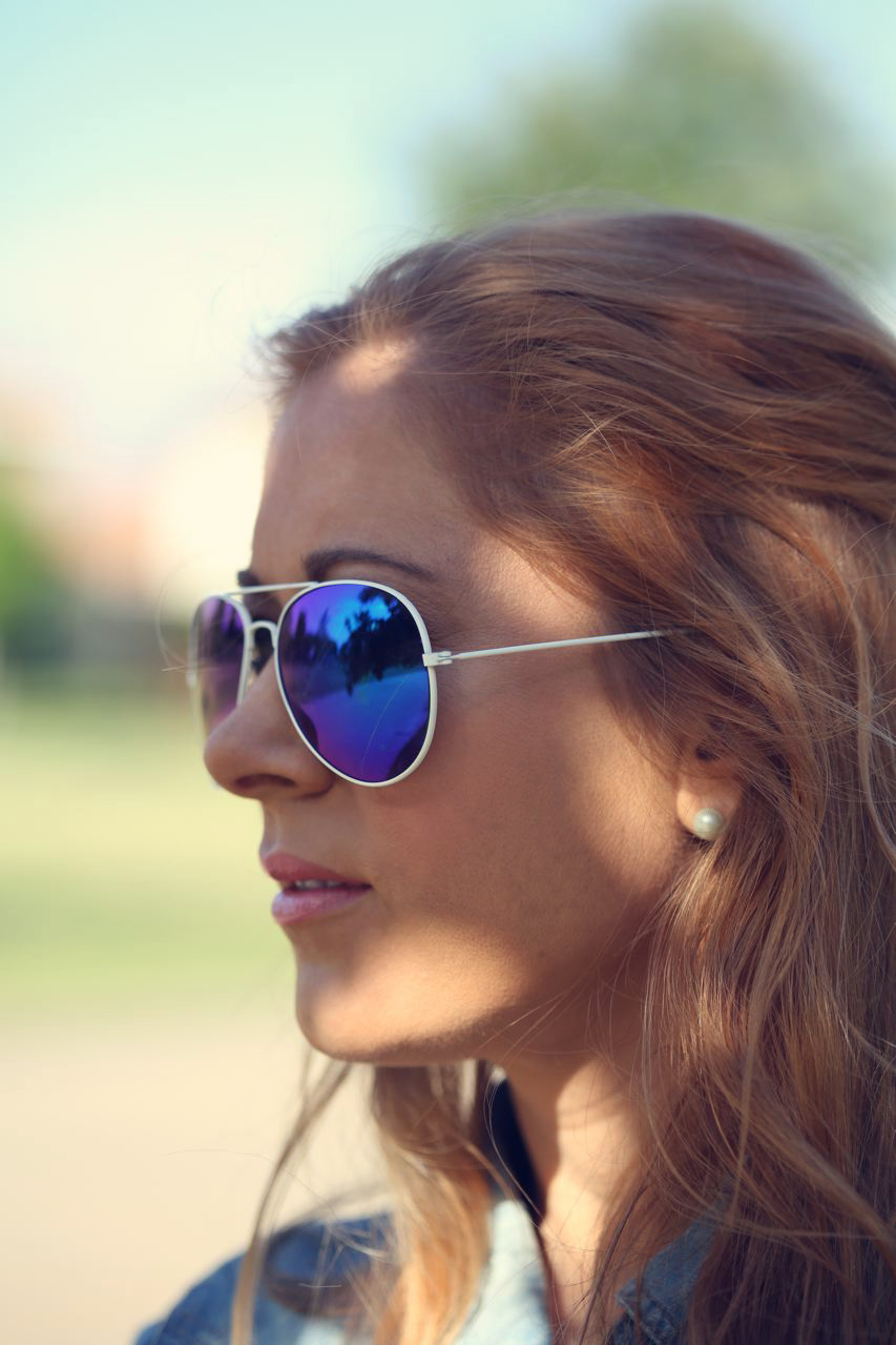 white sunglasses for summer