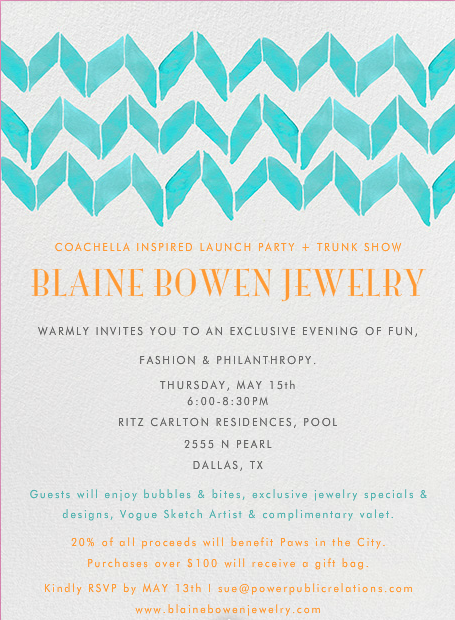 Blaine Bowen Jewelry Launch Party