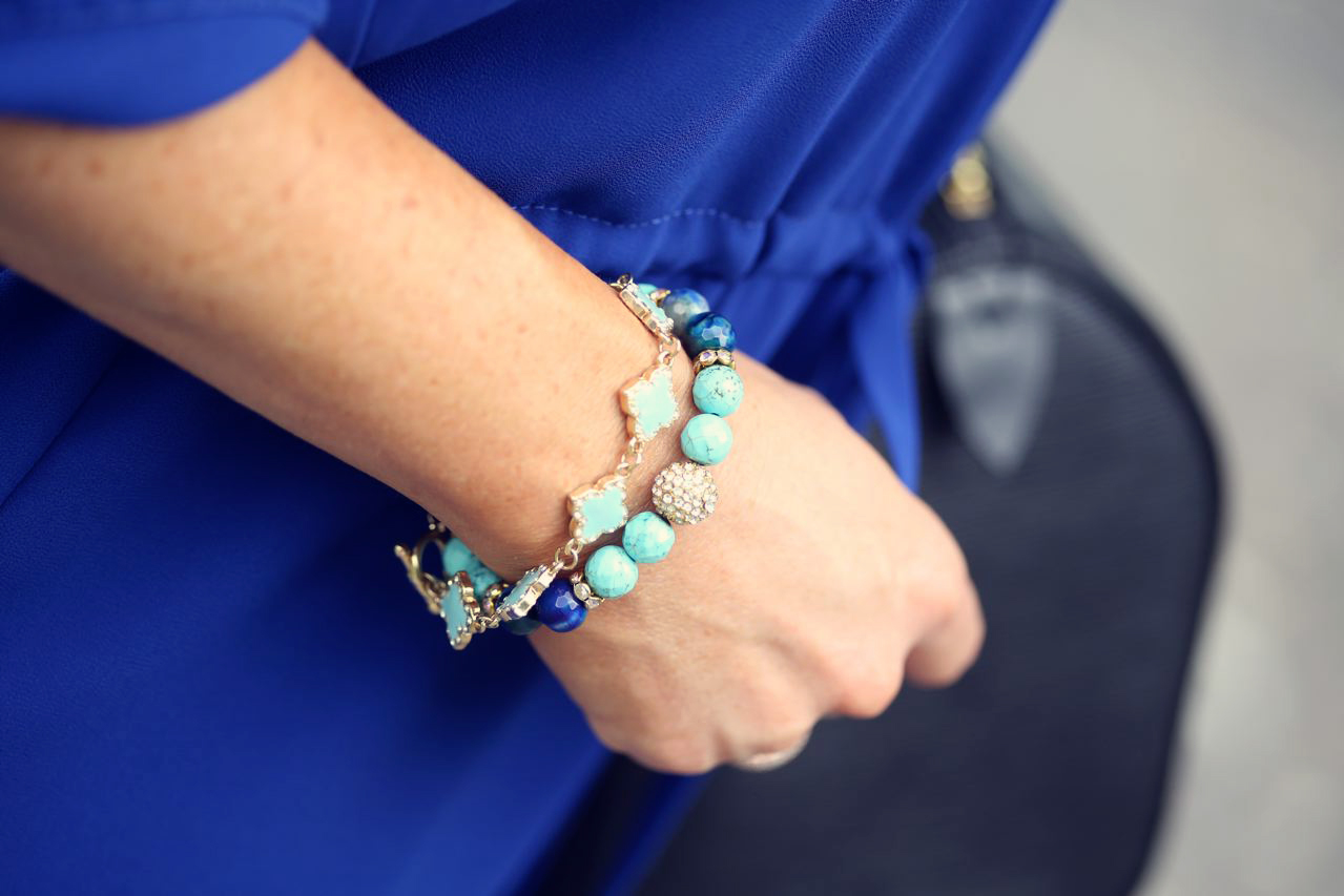 cobalt blue and turquoise jewelry