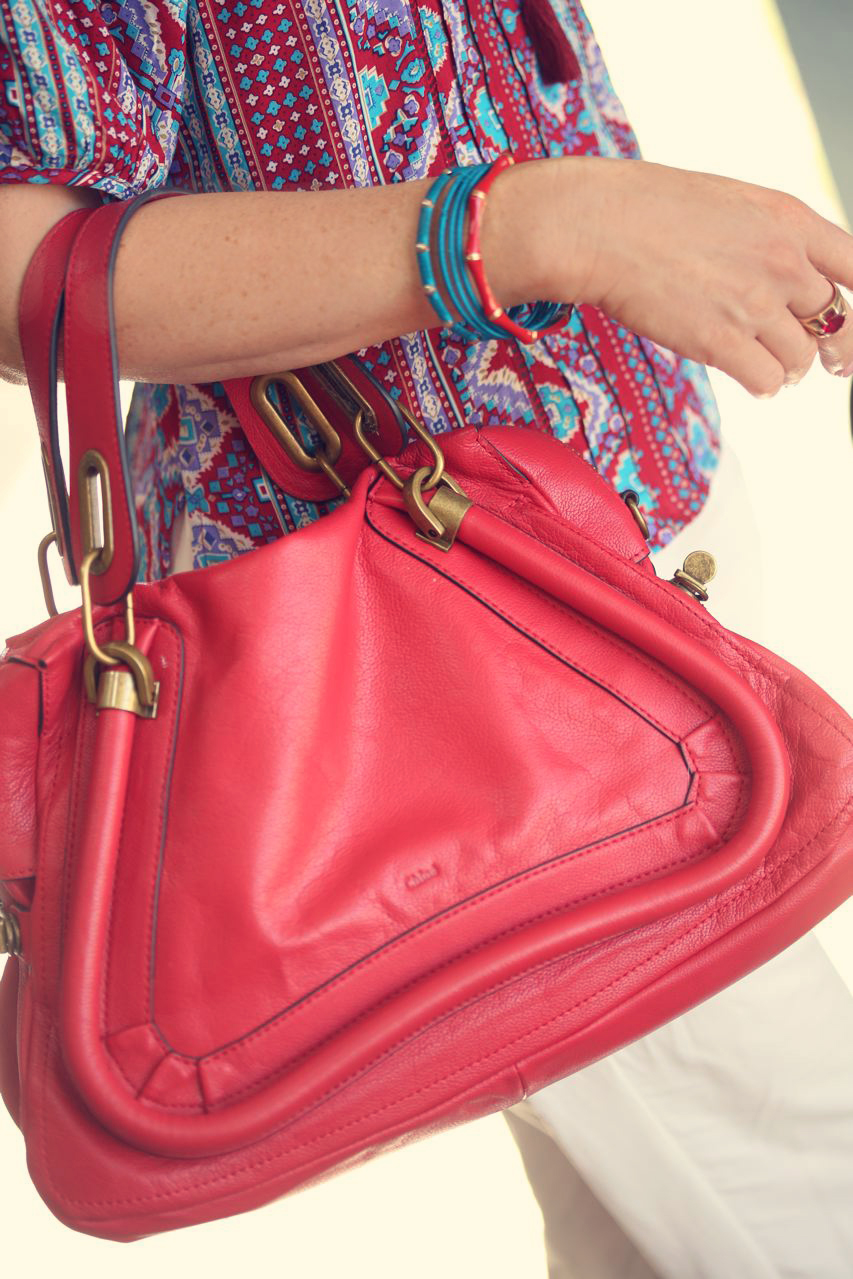 Chloe Red Paratay bag