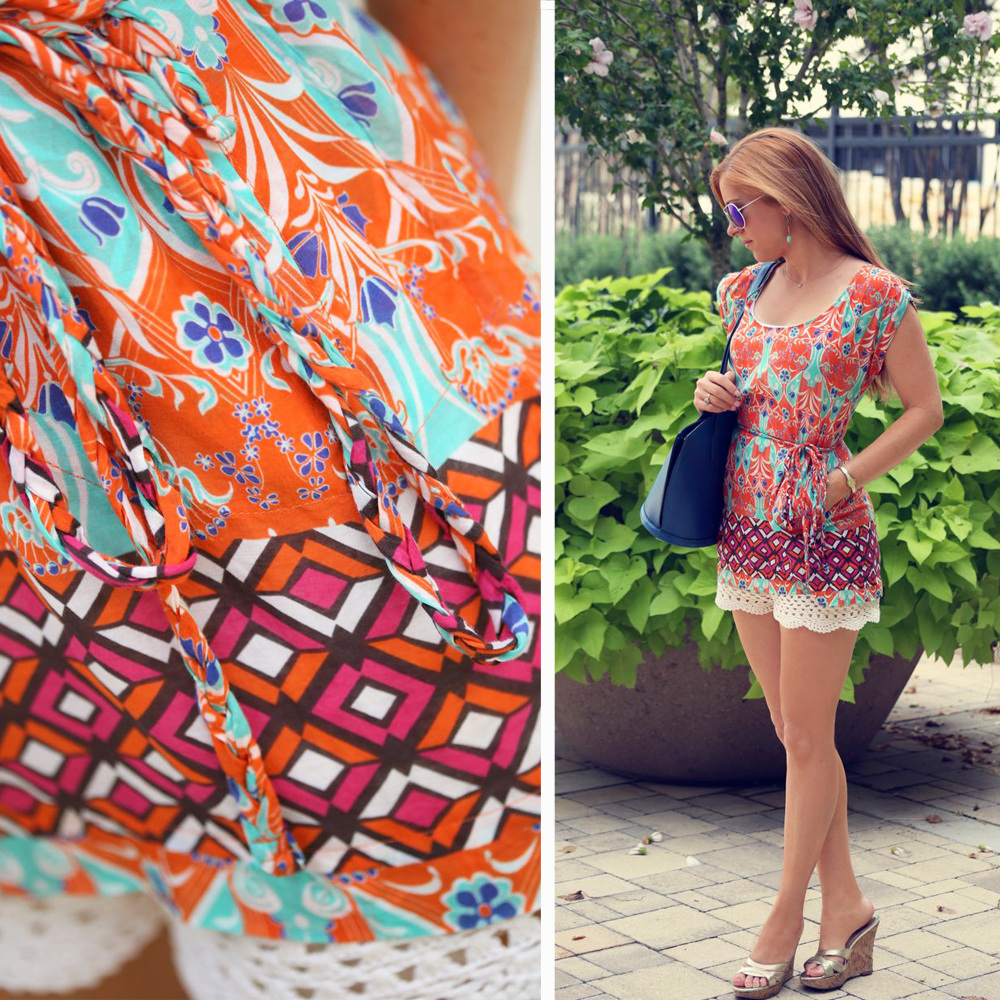 Summer prints and crochet shorts