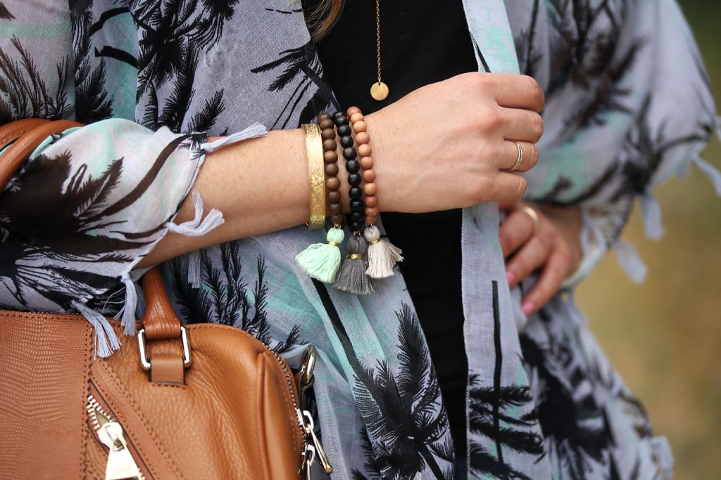 Hilary Kennedy Blog // Gold & Grey Tassel Bracelet