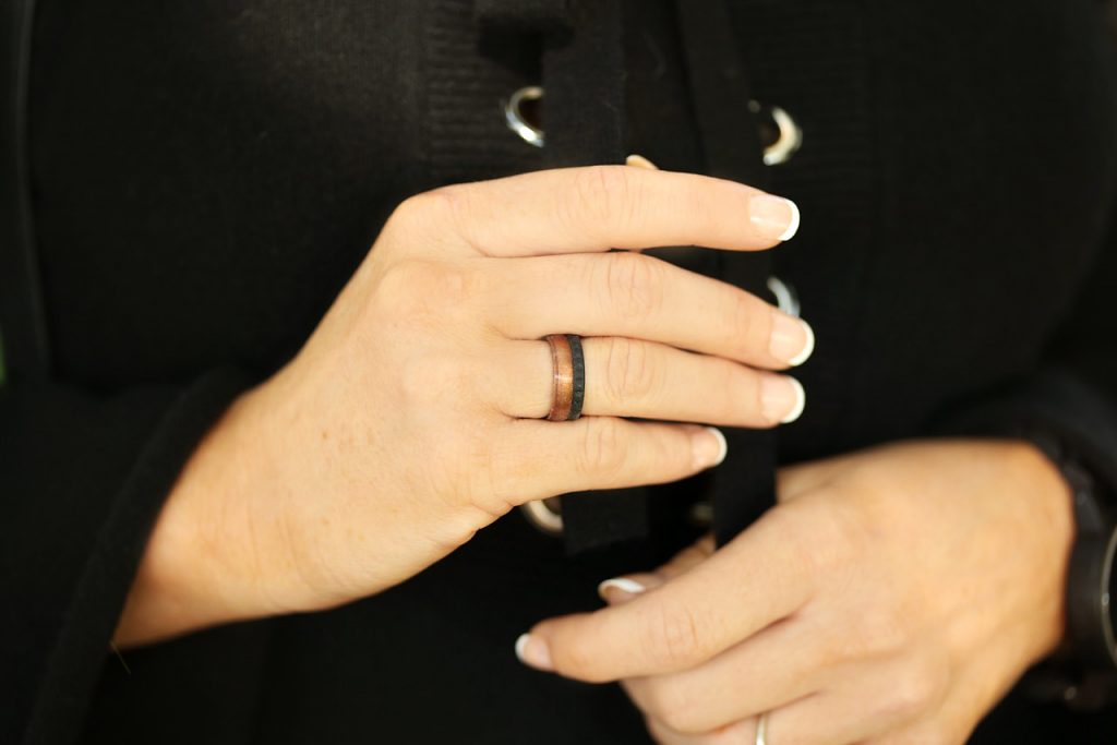 Hilary Kennedy Blog: Black Lace Up Dress +ENSO Rings