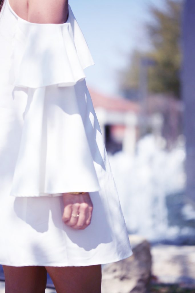 Hilary Kennedy Blog: // Wear a White Ruffle Dress + Nia Skincare Review