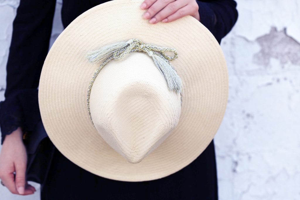 Hilary Kennedy Blog: // Summer Hat with Black Maxi Dress