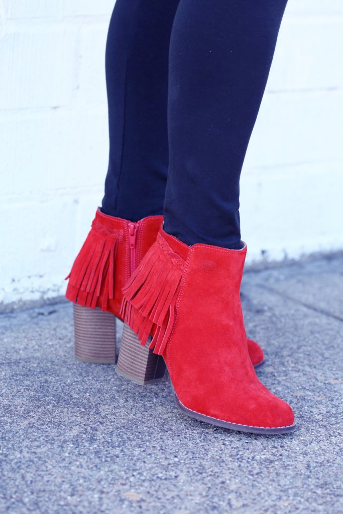 Hilary Kennedy Blog: // Rebel with a Cause Red Fringe Boots