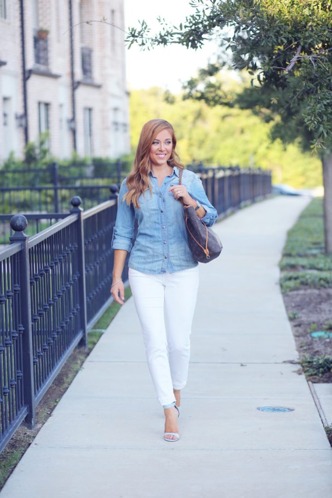 Hilary Kennedy Blog: // Denim and White Jeans